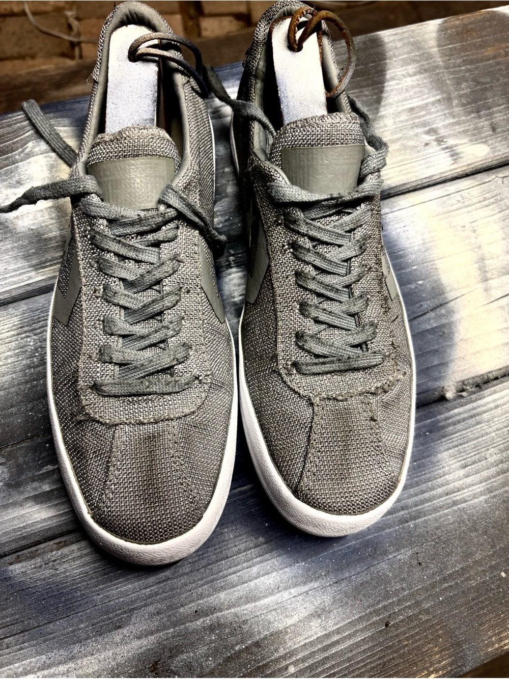 Converse Gray & black sneakers size womens US 9 #trainers #athletic